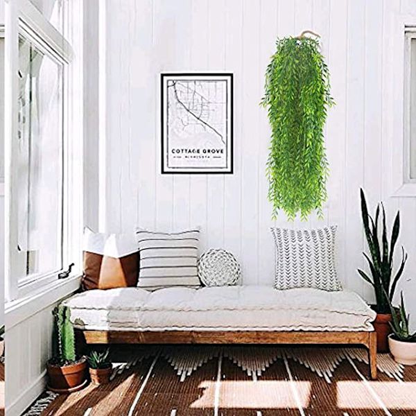 1 stk. Kunstig Ivy 81 Mesh Girlande 90cm Kunstig Plante Udendørs
