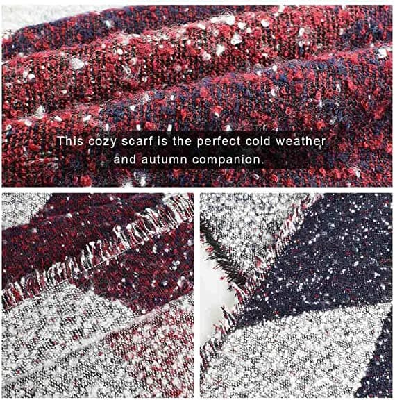 Kvinnor Stor Oversize Scarf Pashmina Wrap Poncho Tjock Stil Sca