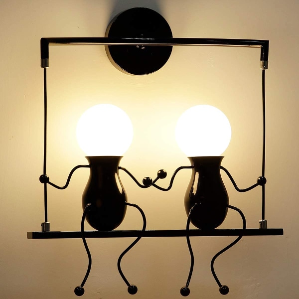 Humanoide vegglampe moderne vegglampe kreativ vegg