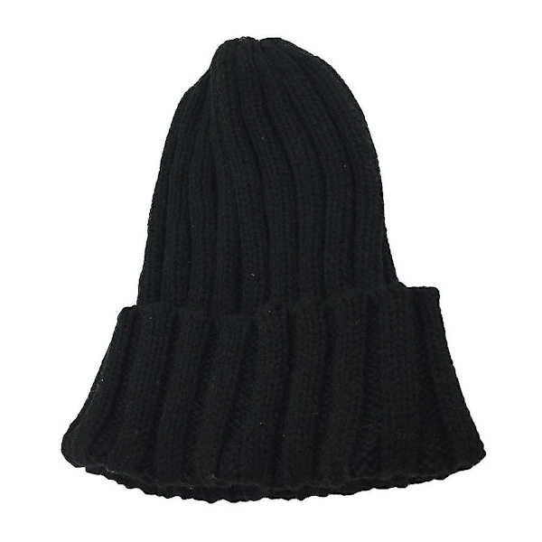 1 stk. Sort Vinter Efterår Damehue Varmer Bonnet Casual Hat