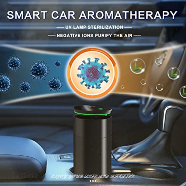 Vannløs smart diffuser for bil, bærbar mini duftspreder