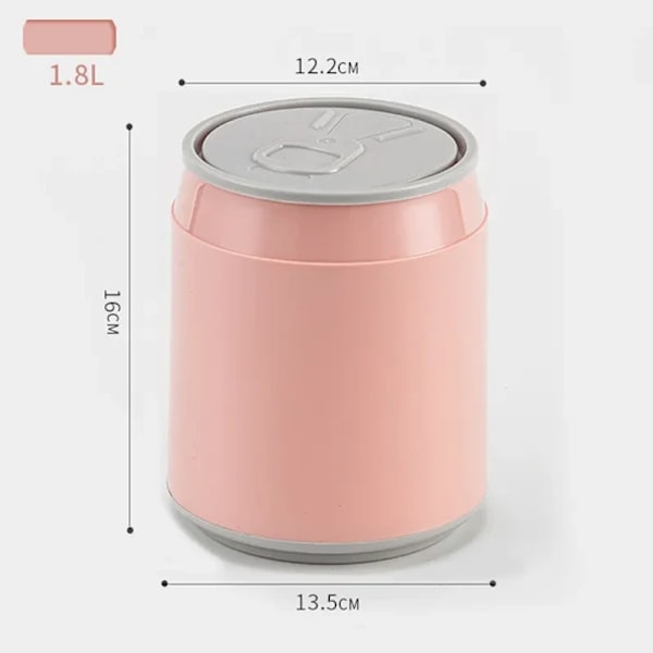 Mini Søppelbøtte for Skrivebord med Lokk, Drikkeboksform, 1 stk