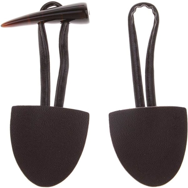 6 par skinnknapper Horn Toggle Duffle-knapper for frakk Kaffe
