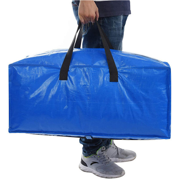 Extra kraftiga flyttväskor (4-pack) - Jumbo klädförvaringsväskor med