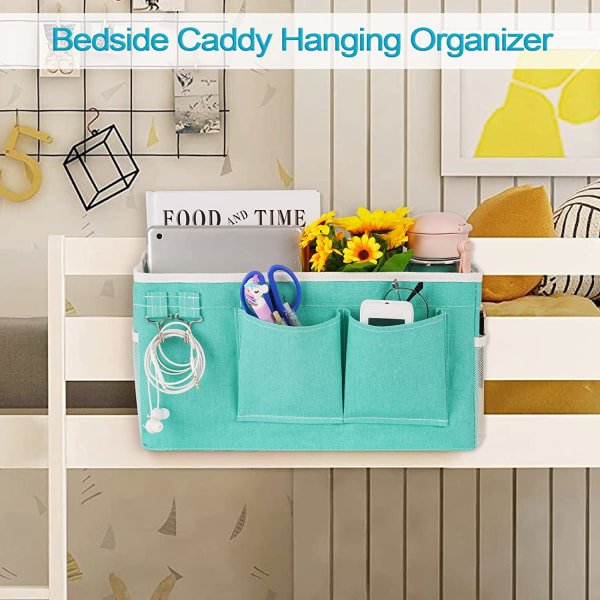 Bedside Caddy/Opbevaringspose til sengekanten hængende organisering til køje
