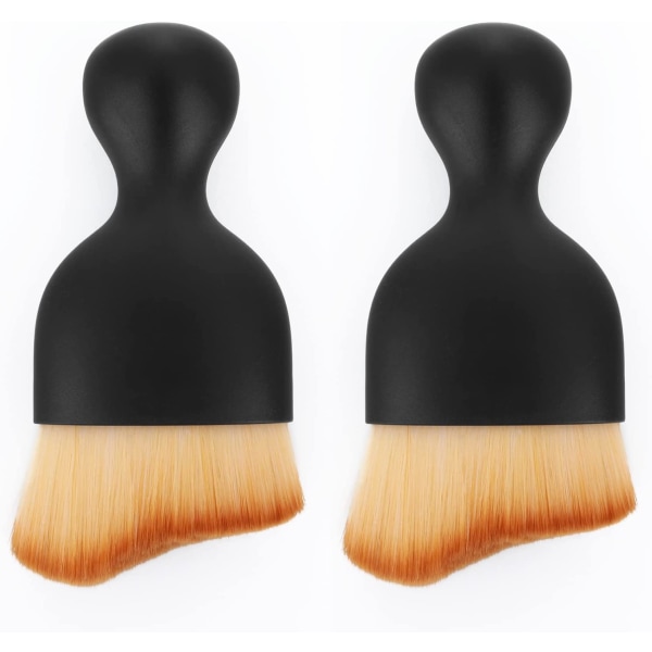 Auton puhdistusharjat, auton yksityiskohtainen harja, auton autoyksityiskohtainen harja moottorille/kojelaudalle/ilma-aukkoihin/sisätiloihin 2pcs