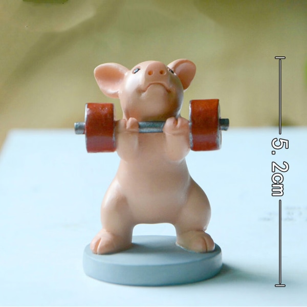 Miniature Fairy Garden Pig Figurines - Mini Prøv Igen Gris