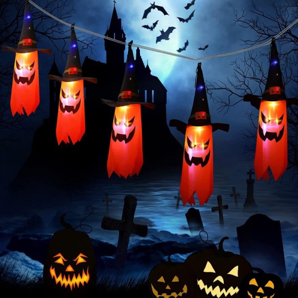 Halloween dekoration spøgelsesfestival fest LED udendørs vandp