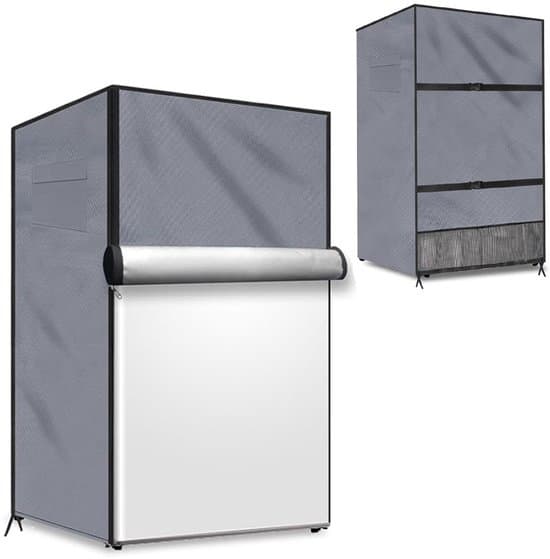 Udendørs Køleskabsbeskyttelse (Grå, 22''Lx23''Bx34''H)