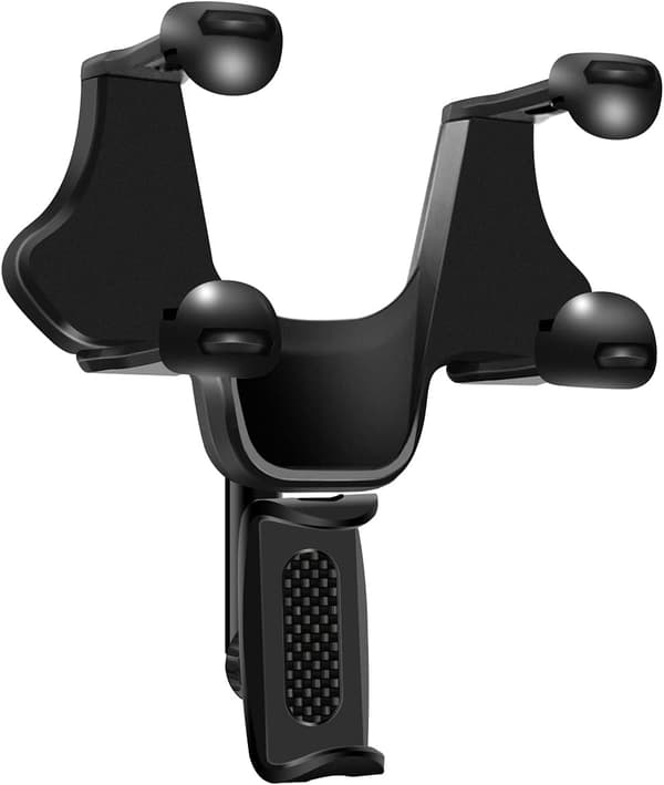 Bilspejl Telefonholder Montering Drejer 360°，Universal Ca