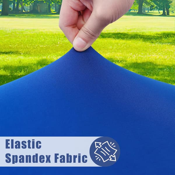 Set med 2 Rektangulära Picknickdukar, för 8 Fots Bord blue 30"x96"