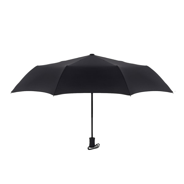 Paraply (2 stykker) (svart og rød) - automatisk sammenleggbar paraply -