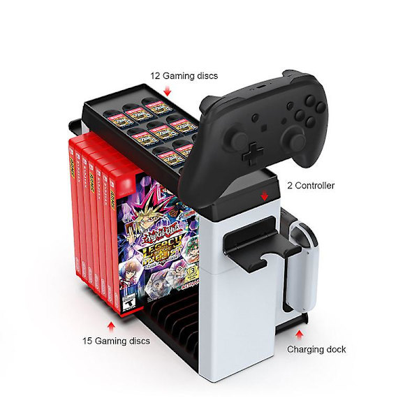 Multifunktionel opbevaringsbeslag til Switch Oled, Ns Disc Sto