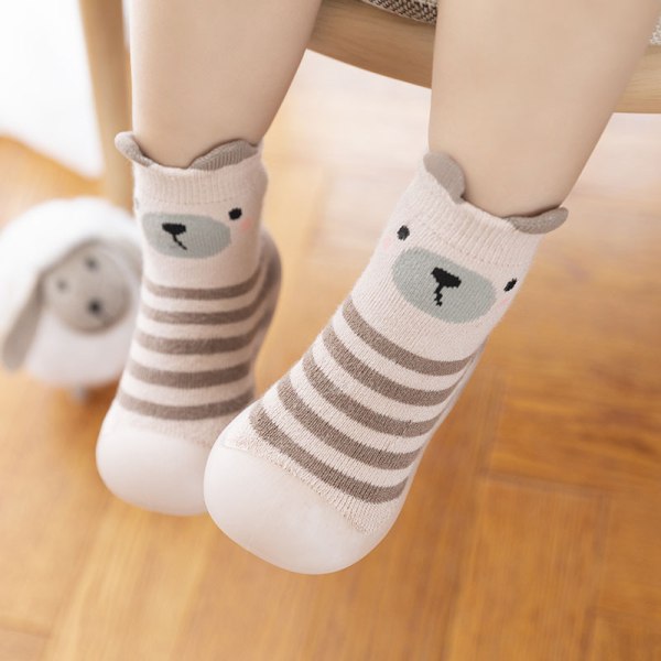 Baby Kleinkind Kinder Anti-Rutsch Kriechen Socken Schuhe Verdicke