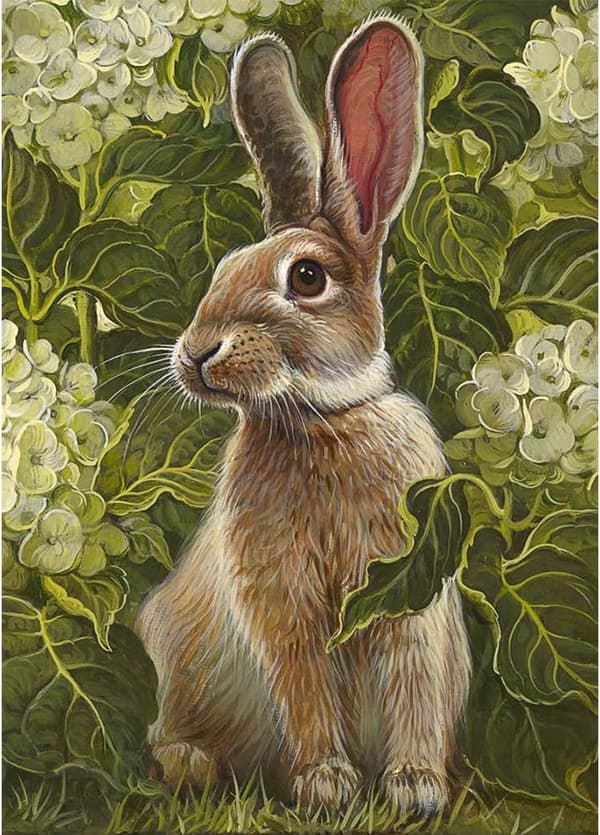 Påske, 5D Diamantmaleri Sæt Dyr Kanin, 30x40 cm (stil 5)