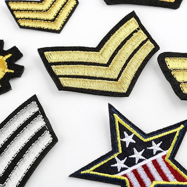 20-pack broderade US Army Patch Sergeant Rank Sy på axeln