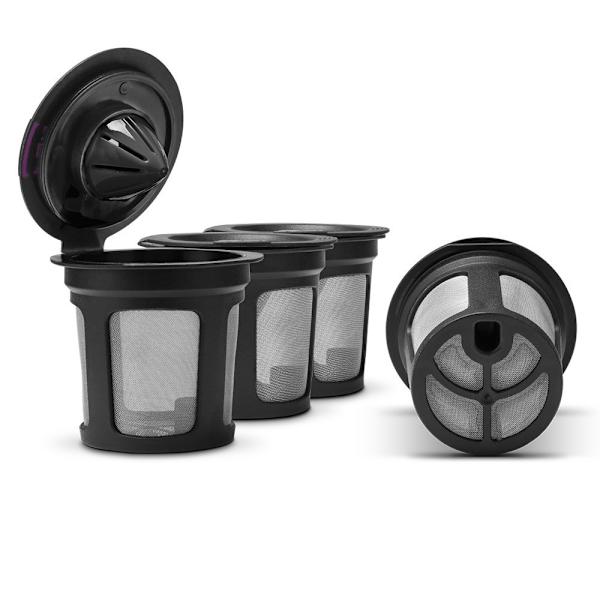 Set med 4 Återanvändbara Filter för Te & Kaffe, Permanent Teinfuser