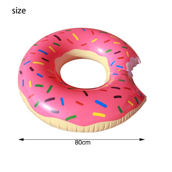 80cm Donut-formet Badering - Rosa - 1 stk