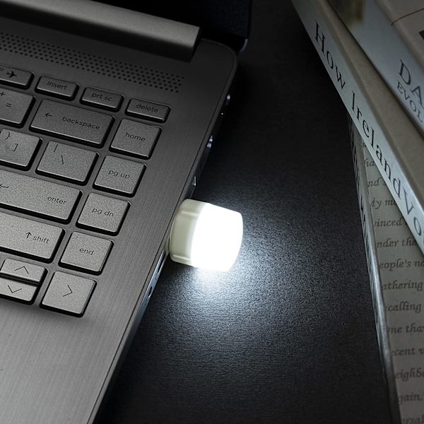 Mini USB-nattlys, kompakt LED-pære, bærbar belysning, Ambie