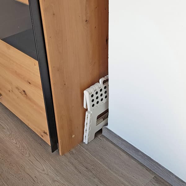 Stegpall, Plast, Vit, Liten Storlek, Bärbar