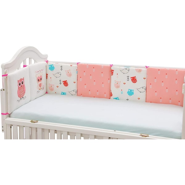 6stk Bed Edge Nest Hovedbeskyttelse Baby Bed Bumper 30x30cm Baby