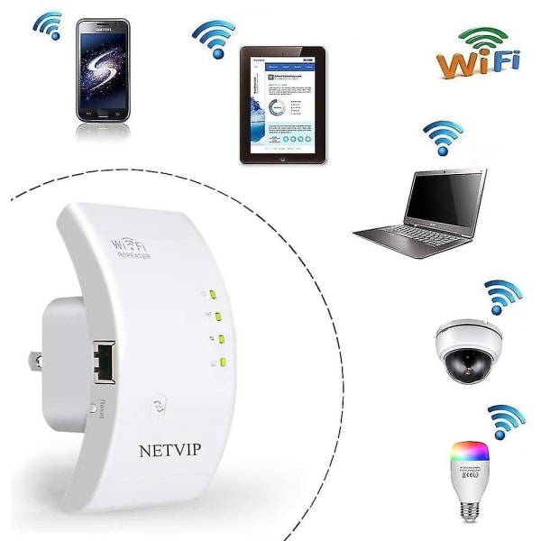 Wifi-förlängare Räckviddsförstärkare 300mbps Wifi-förstärkare täcker upp till