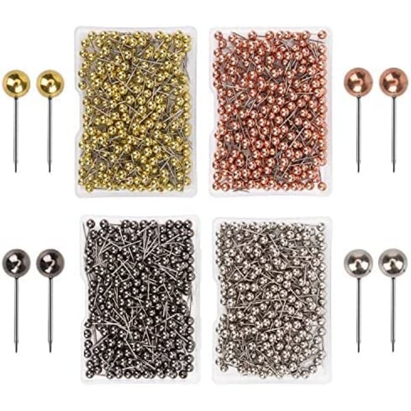 800 bitar Push Pins Head Karta Push Pins Karta Push Pin Head Tacks