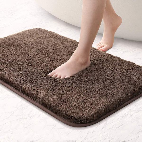 40 x 60 x 3 cm halkfri och absorberande duschmatta, litet badrum