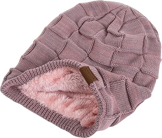 Höst och vinter fleece all-match ull stickad mössa varm mode