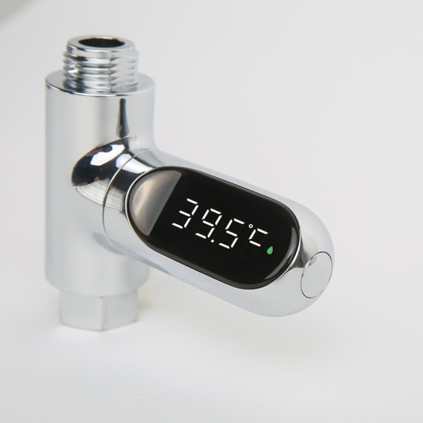 1 LED Duschtermometer, 5~85°C Digital Termometer, med 360°
