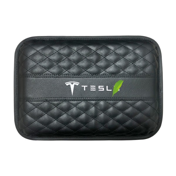 Tesla Model 3 X S Black Car Armrest Pad Cover Auto Center Co