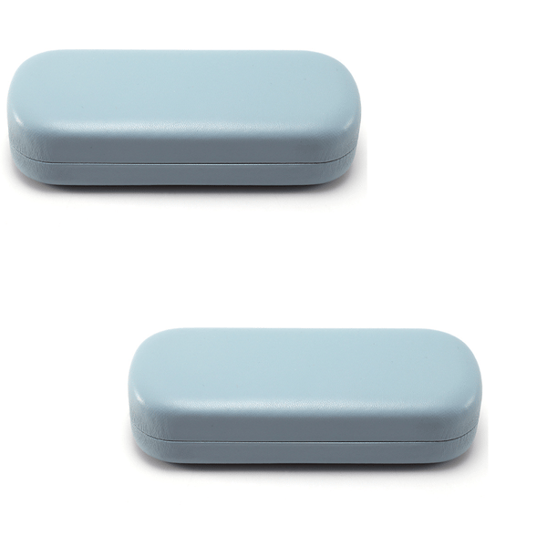 PCS (Blå) Hard Glasses Case, PU Leather Glasses Box, Portable Prot