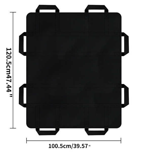 Vaskbar positioneringsunderlag med håndtag 48 x 40 tommer Trans