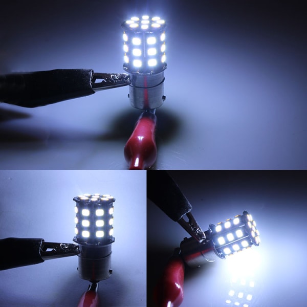 10 stk automatisk LED bremselys 1157/33 lys BAY15D høydepunkt