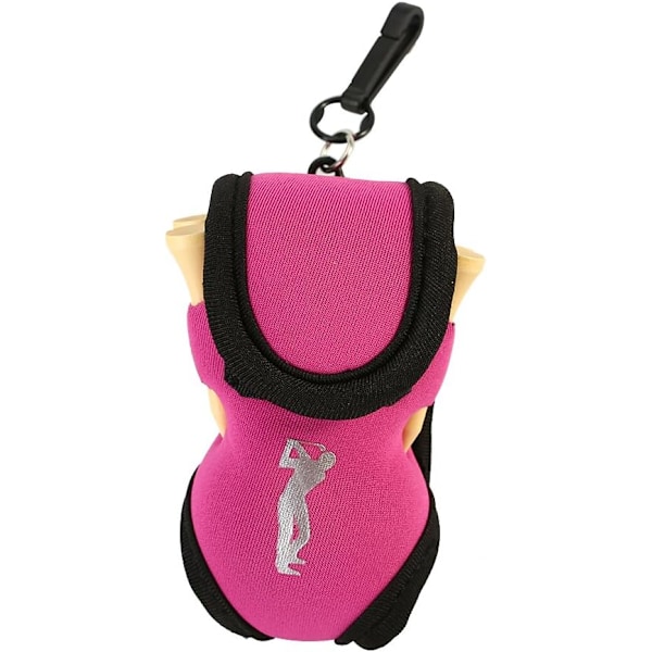 Pink - Golfbolddæksel, Golf Tee Taske, Drikkepose til Golfbolde