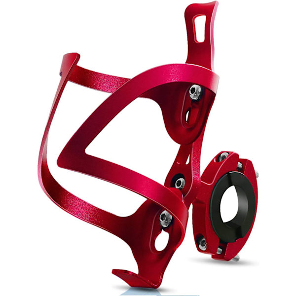 Cykelkopphållare, cykel 2-i-1 flaskhållare, aluminiumlegering W