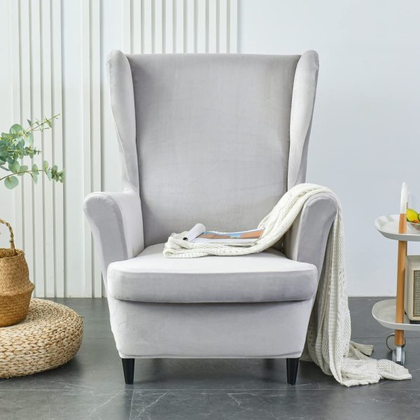 Wingback Chair Cover 2-Piece, Wing Chair Covers Lænestol Cha