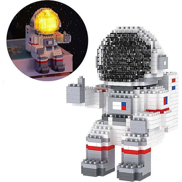 Astronaut Mini Byggeklodser Mikro Byggesæt Til Børn