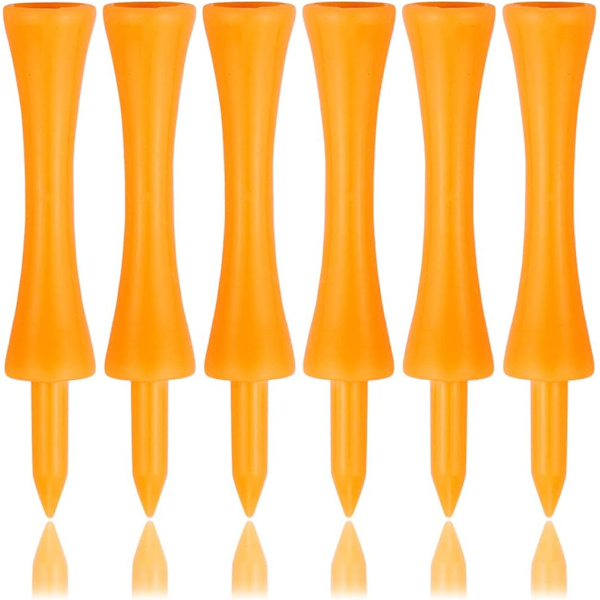 100-pack plastgolftee 70 mm orange