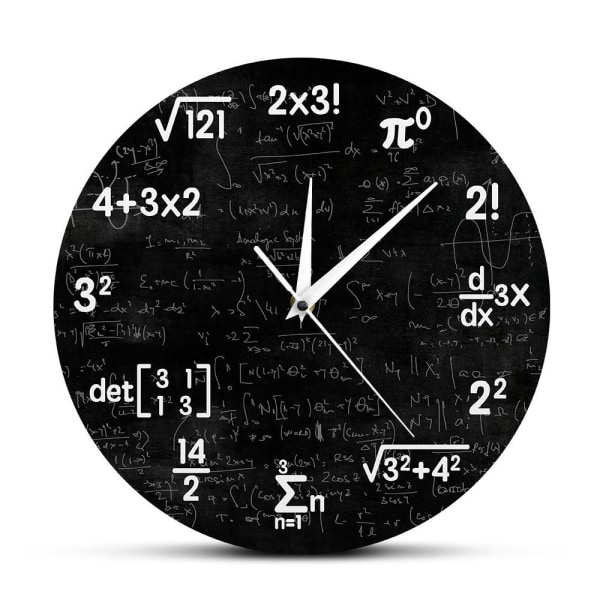 Math Wall Clock Mathematics Clock Graduation Gift Gifts For