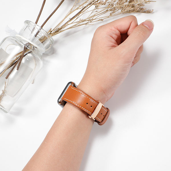 Ekte skinn klokkestropp, Cross Wrist Watch Menn/Kvinner Hurtig R