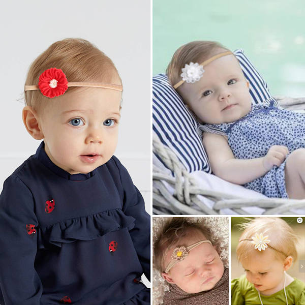 10-pack B Baby pannband, One Size Baby Girl pannband hårband