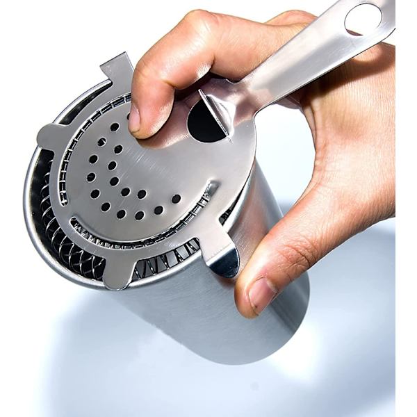 2-delt cocktailfilter, spids rustfrit stangfilter