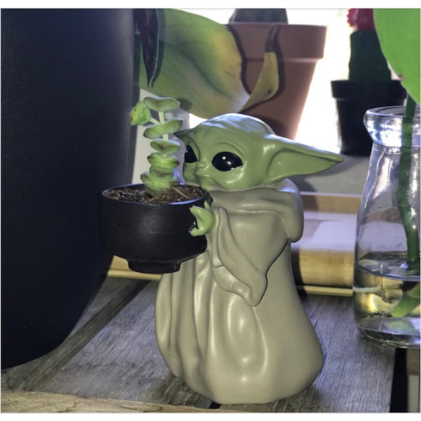 Baby Yoda pottepotte til indendørs, udendørs, hjemme- og havebrug