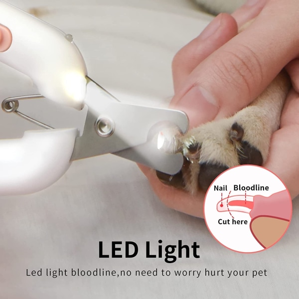 Koira-kissan kynsileikkuri kynsiviilalla - LED-valolla a15c | Fyndiq