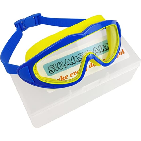 Svømmebriller for barn i blått og gult - svømmemasker til Bo