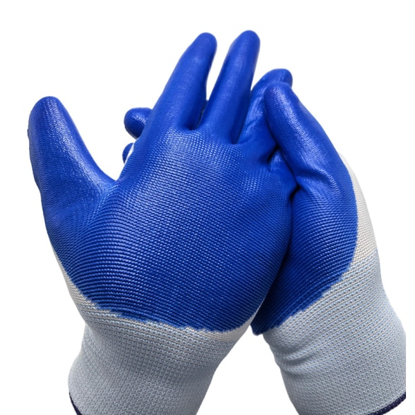 Sett med seks blå og hvite hansker，Sett med seks svarte hansker，G 2b12 |  Fyndiq