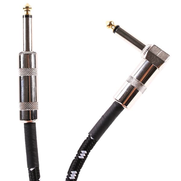 Gitarrkabel 10 fot, Elektrisk Instrumentkabel Basförstärkarkabel för
