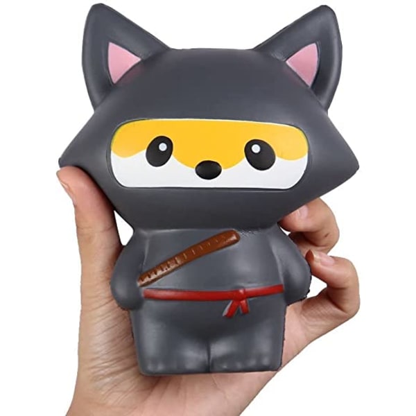 Ninja Fox anti-stress legetøj (14*12*7cm), Kawaii stressaflastningsspil