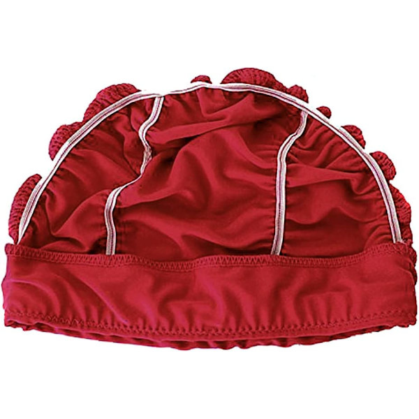 Kvinners jenter plissert myk stoffduk beanie/hette/turban badehette